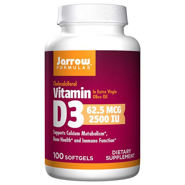 Jarrow Formulas - Vitamin D3 2500 IU Softgels 62.5mcg - 100s