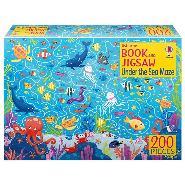 Book And Jigsaw Under The Sea Maze