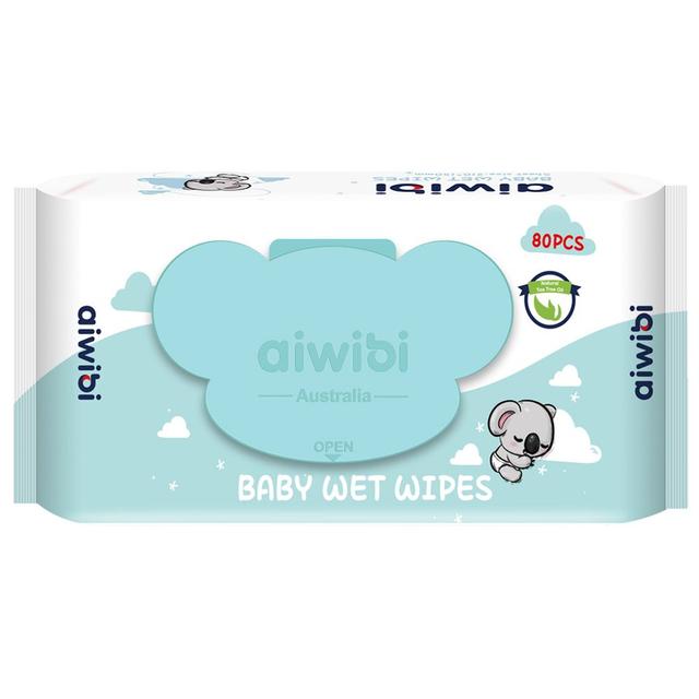 Aiwibi - 100% Skin-friendly Baby Wet Wipes - 80pcs