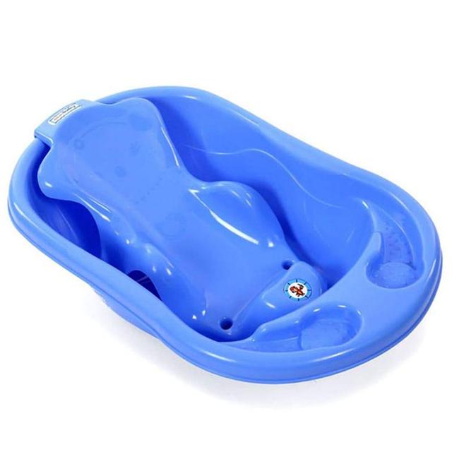 SunBaby - Plastic Bathtub w/ Bath Seat Sling - Blue