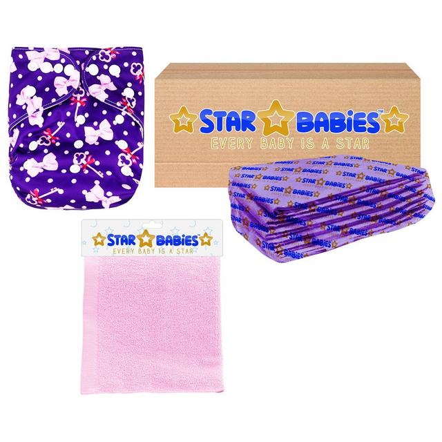 Star Babies - Changing Mats, Swim Diaper, Towel - Lavender