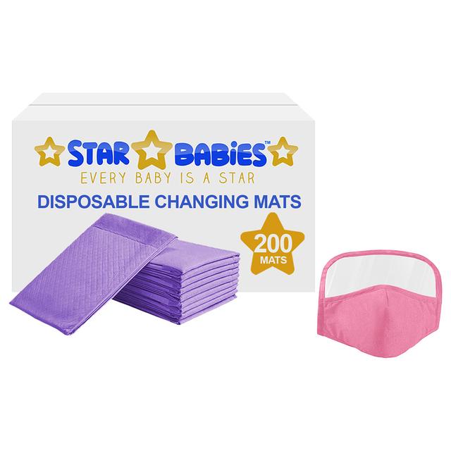 Star Babies - Changing Mats 200pcs + Sunbaby Mask