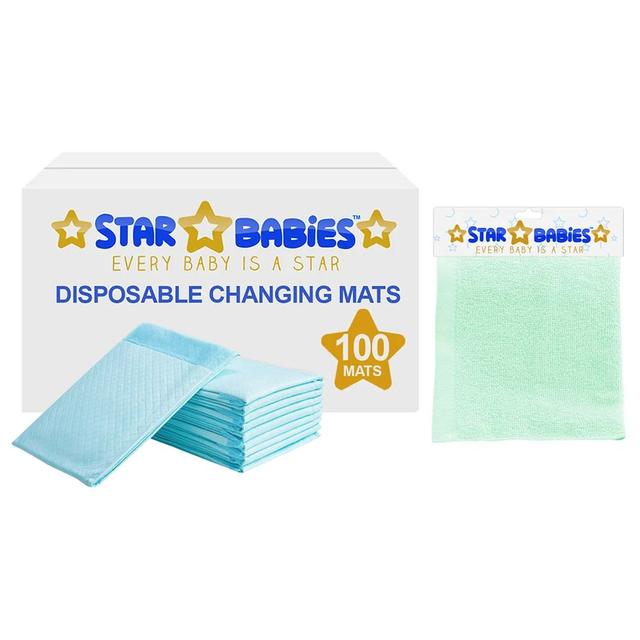 Star Babies - Changing Mats 100pcs + Kids Towel Assorted