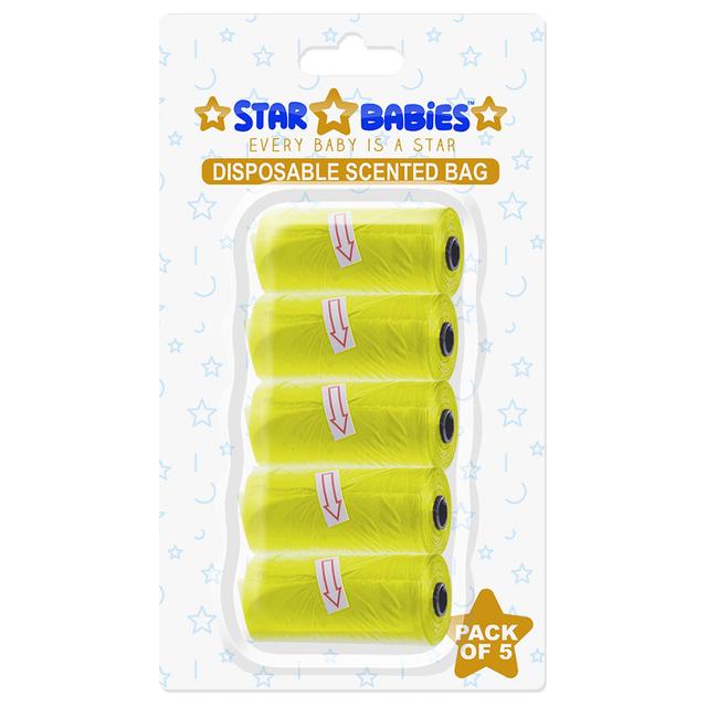 Star Babies - Scented Bag Blister - Pack of 5/75 Bags - Yellow