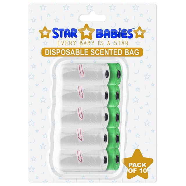 Star Babies - Scented Bag Blister - Pack of 10/150 Bags - Green & White