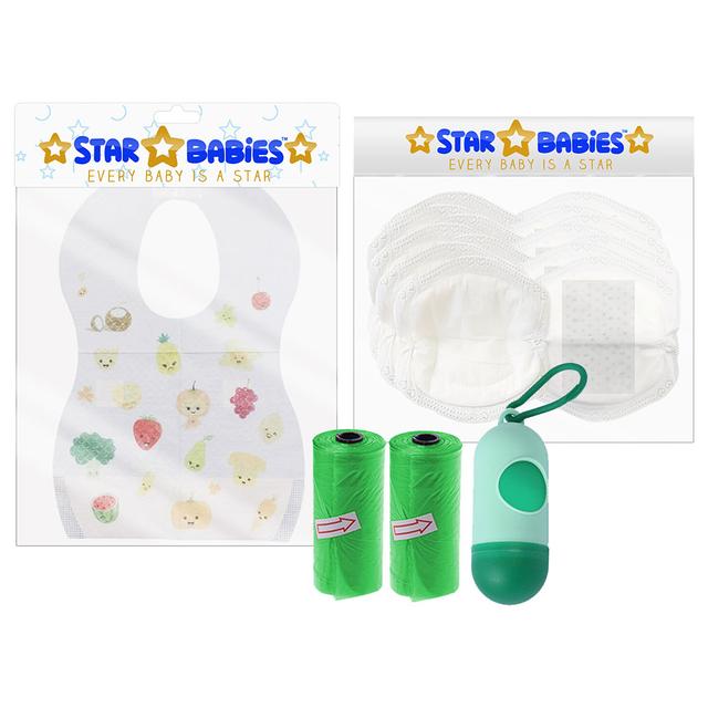 Star Babies - Breast Pad w/ Disposable Bibs, Scented Bag & Dispenser