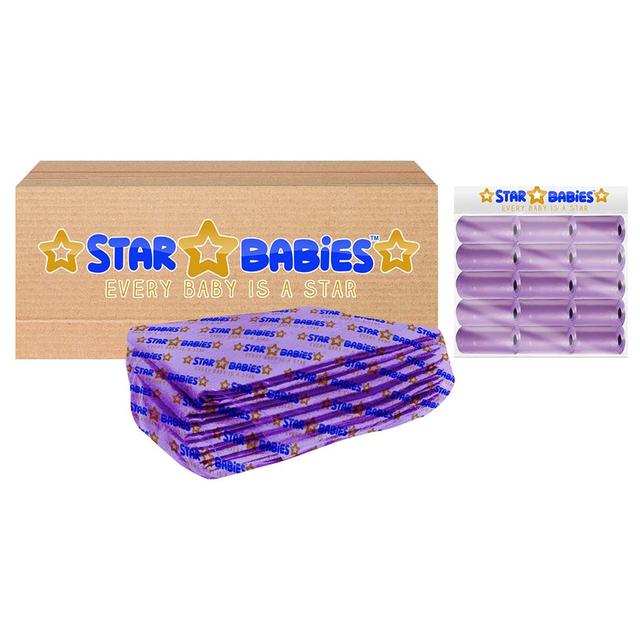 Star Babies - Disposable Changing Mats 10pcs & Scented Bag 15pcs - Lavender