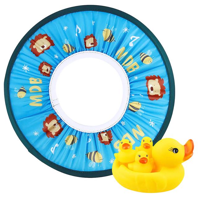 Star Babies - Shower Cap w/ Rubber Duck - Pack Of 2 - Blue/Yellow