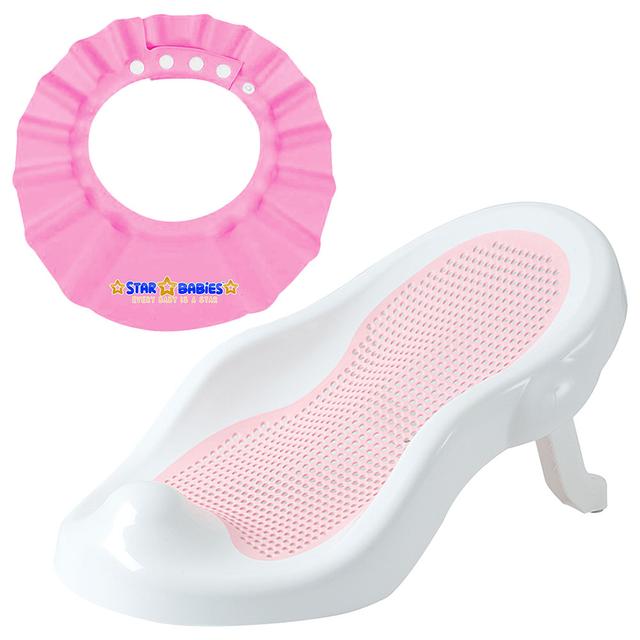 Star Babies - Recline & Rinse Bather w/ Shower Cap - Pink