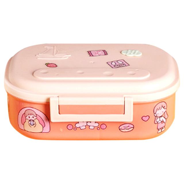 Star Babies - Single Layer Lunch Box - Peach