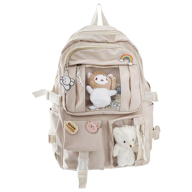 Star Babies - Kids School Bag w/ Toy - Khaki