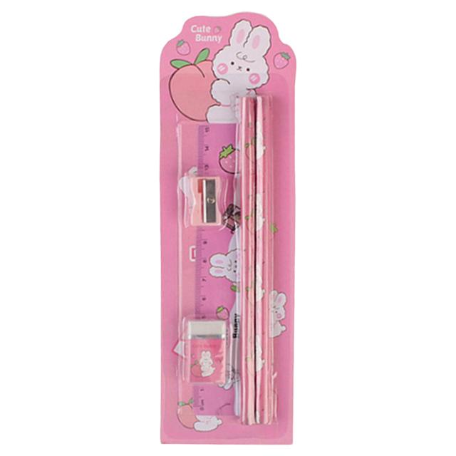 Star Babies - Bunny Stationery Set - Pack Of 5 - Pink