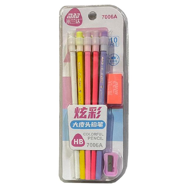 Star Babies - Kids Pencil w/ Sharpener & Eraser Set