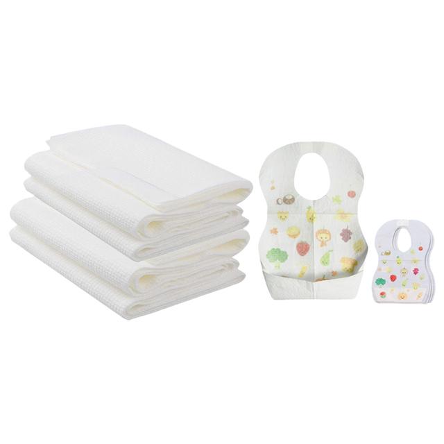 Star Babies - Disposable Bibs 2pcs w/ Disposable Towel 6pcs - Fruits