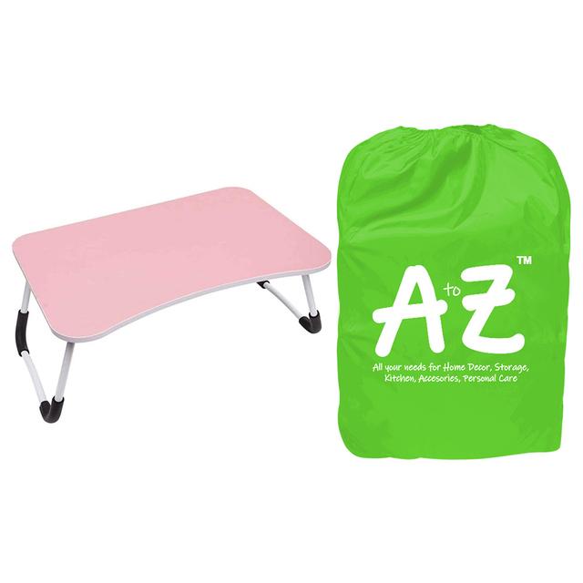 A to Z Portable Foldable Laptop Table - Pink