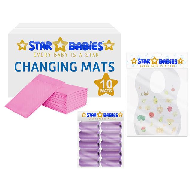 Star Babies - Value Pack Disposable Changing Mat Pack of 10