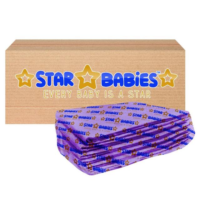 Star Babies - Disposable Pack Of 12 Changing mats (45x60cm) Large, - Lavender