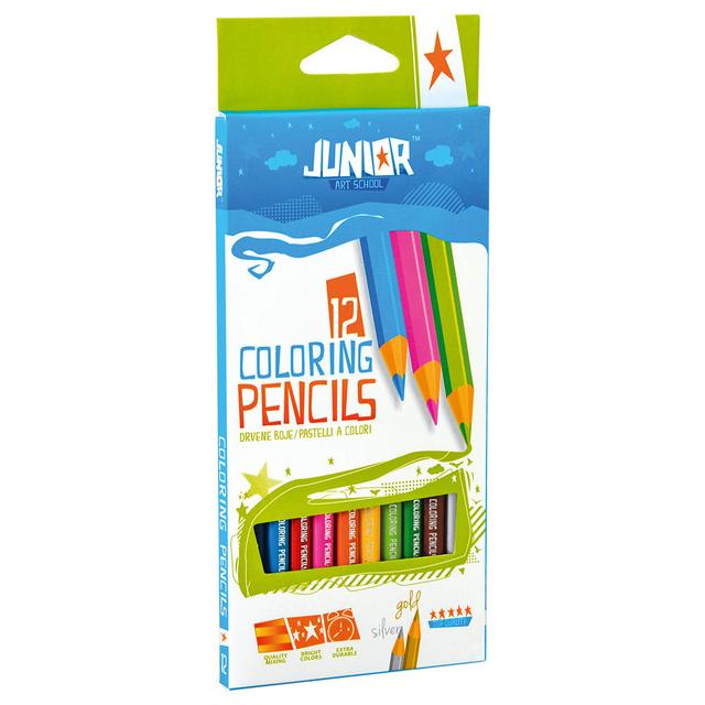 Statovac - Junior Ultra Color Triangle Color Pencils - 12 pcs