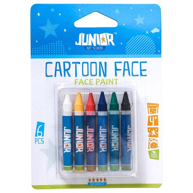 Statovac - Crayons Face Paint Blister - 6pcs