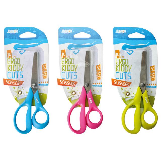 Statovac - Ergo Kiddy Cuts Scissor Blister 14cm - Assorted 1pc