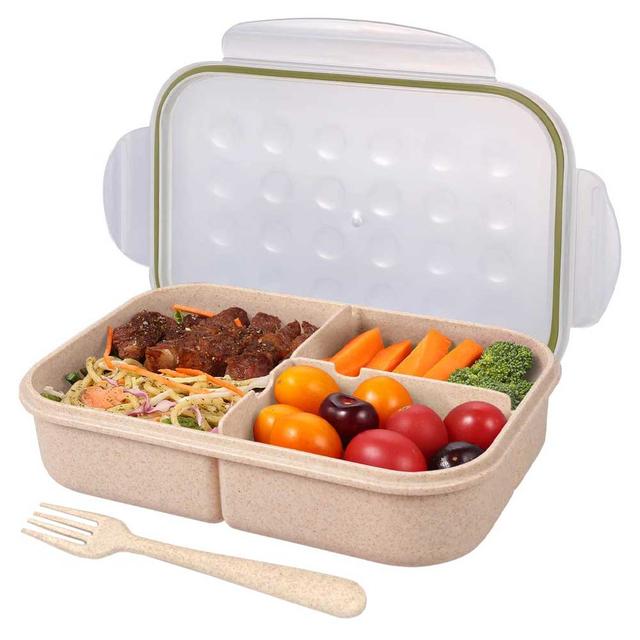 Jeopace - Bento Box Lunch Container - Green/Beige