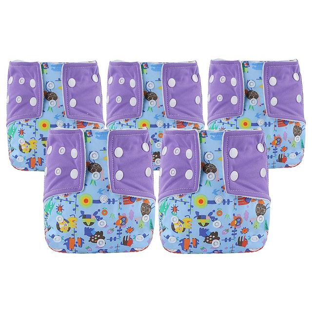 Pixie - Baby Reusable Swim Diapers - Purple - Pack of 5