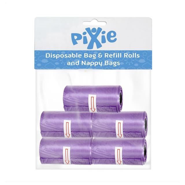 Pixie - Disposable Dispenser Refills Bags - Pack of 5 - Purple