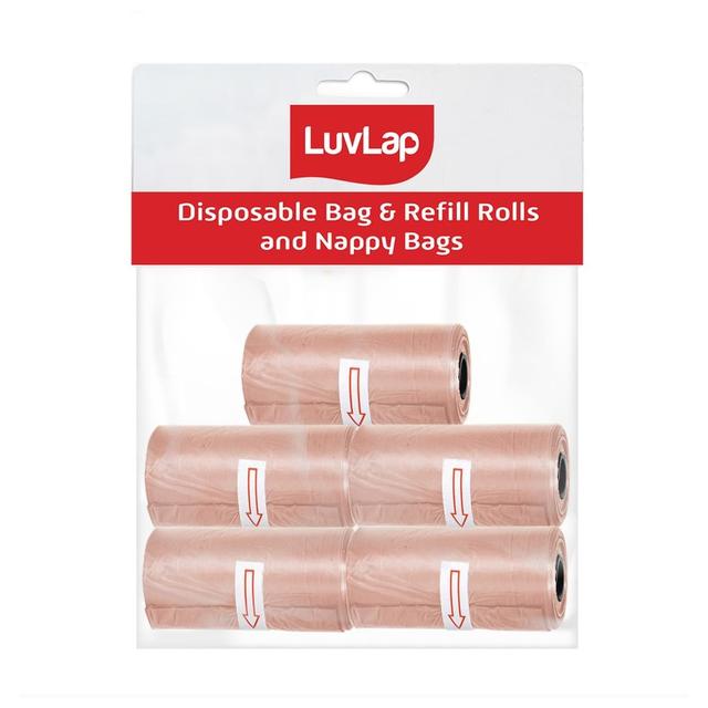 Luvlap - Disposable Dispenser Refills Bags - Pack of 5 - Pink