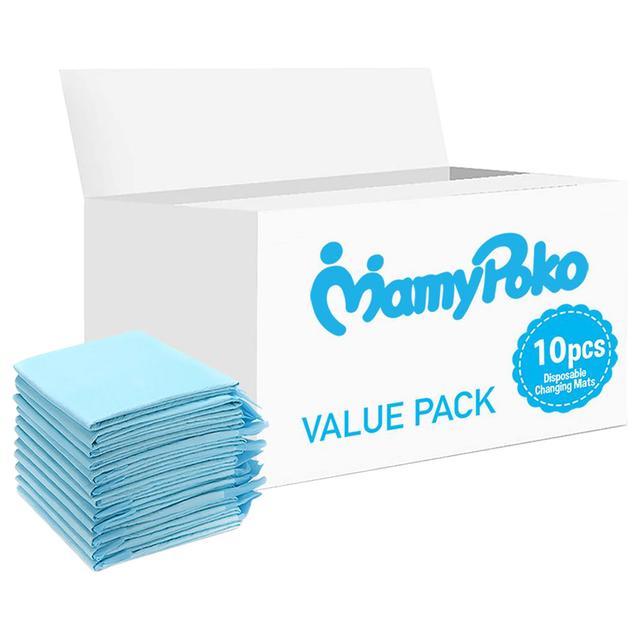 Mamypoko - Disposable Changing Mats - 10pcs - Blue