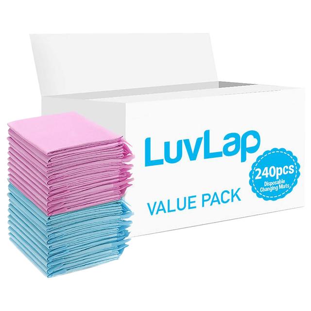 Luvlap - Disposable Changing Mats - 240pcs - Pink/Blue