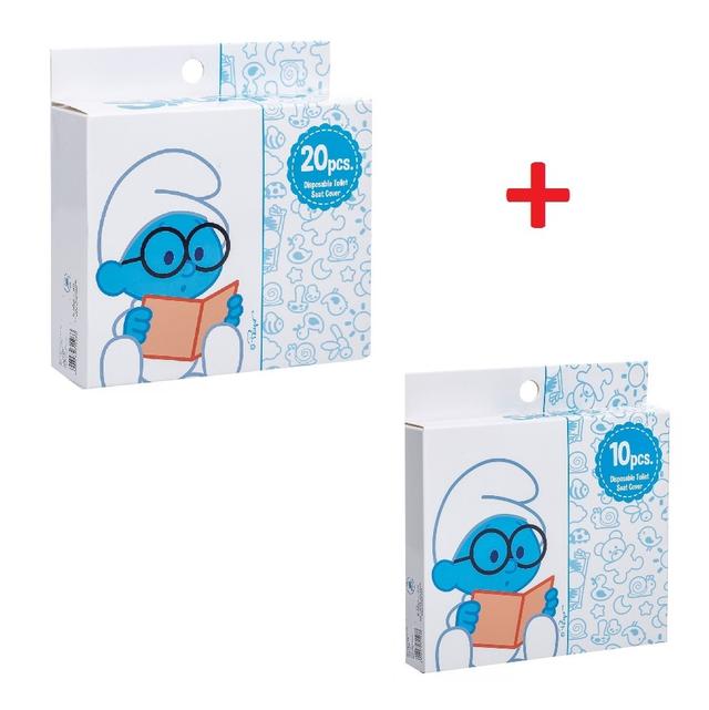 Smurf - Disposable Toilet Seat Covers, 10pcs. with Smurf - Disposable Toilet Seat Covers, 20pcs.