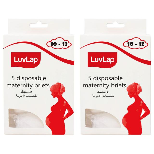 Luvlap - Disposable Maternity Brief Size 10-12 Pack Of 2