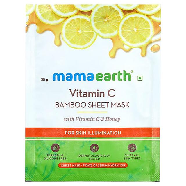 Mamaearth - Vitamin C Bamboo Sheet Mask - 25g