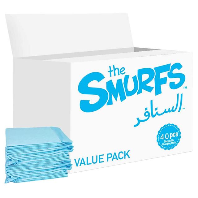 Smurfs - 40pcs Disposable Changing Mats Value Pack