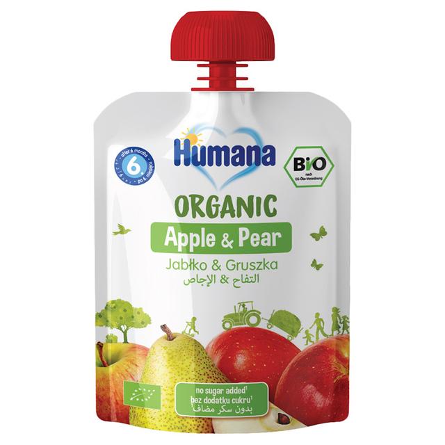 Humana - Organic Puree Pouch - Apple & Pear 90g