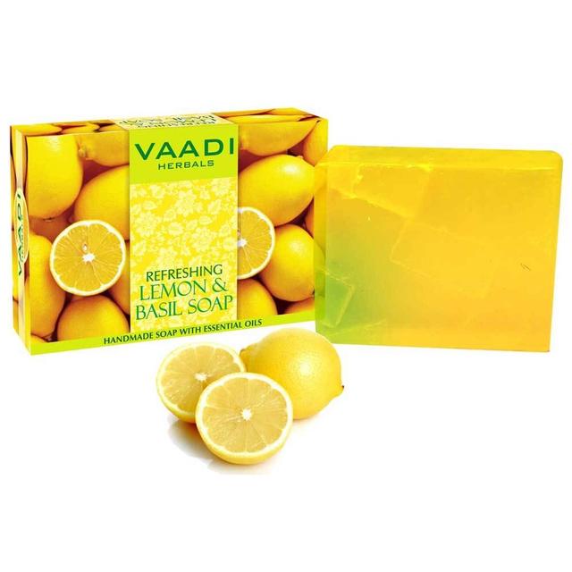 Vaadi Herbals - Refreshing Lemon and Basil Soap