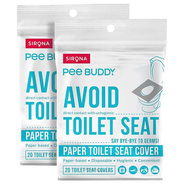 PeeBuddy - Disposable Toilet Seat Covers - 20pc, Pack of 2