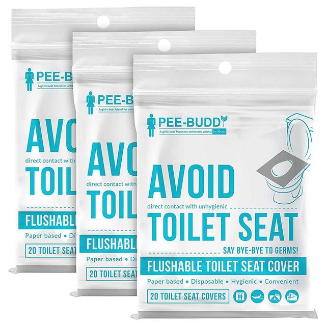 PeeBuddy - Disposable Toilet Seat Covers - 20pc, Pack of 3