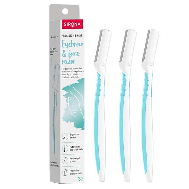 Sirona - Facial & Upper Lips Blink Razor - Pack of 3 - Turquoise