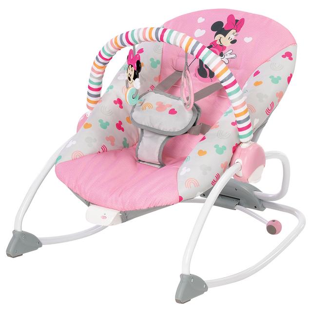 Bright Starts - Minnie Mouse Infant To Toddler Rocker - Pink