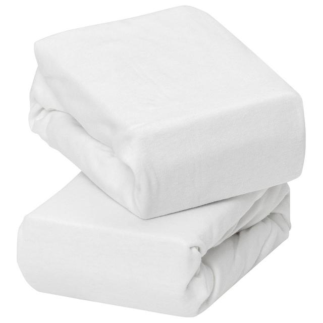 Clevamama - Cotton Fitted Sheets For Cot - Pack of 2 - White