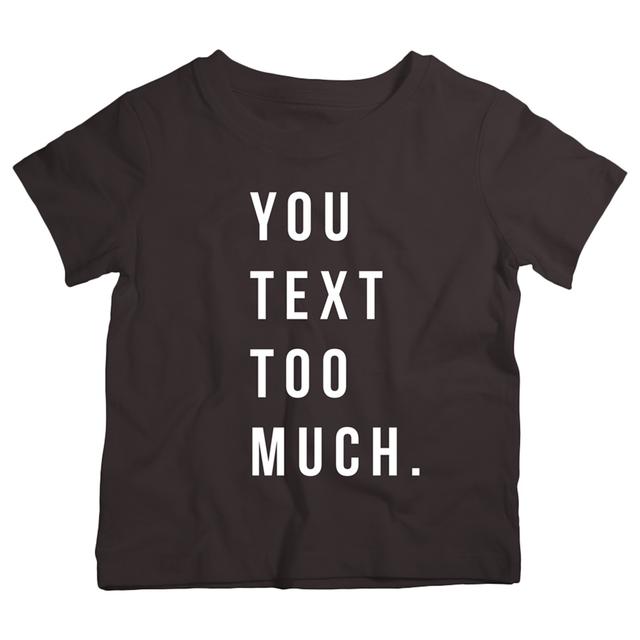 Twinkle Hands - You Text Too Much T-Shirt - Black