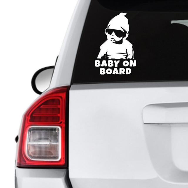 Twinkle Hands - Baby On Board Decal Car Sticker - White