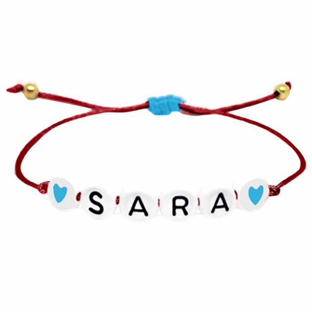 Twinkle Hands - Red Blue Personalized Name Bracelet