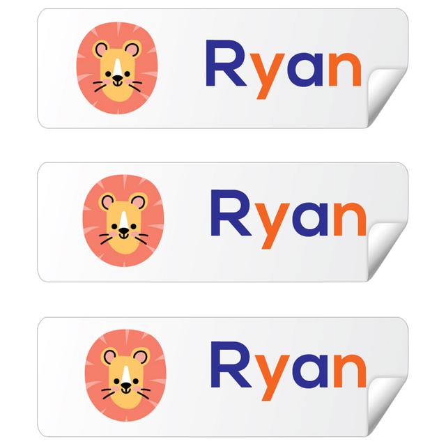 Twinkle Hands - Personalized Waterproof Labels - Lion