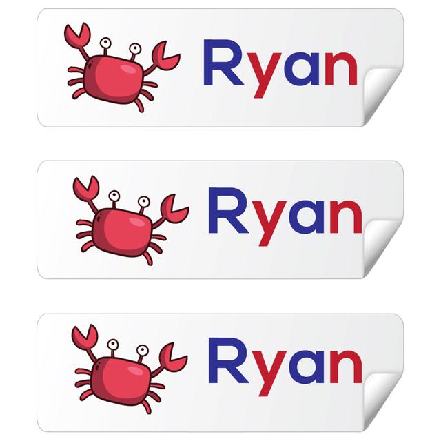 Twinkle Hands - Personalized Waterproof Labels Cute Lobster