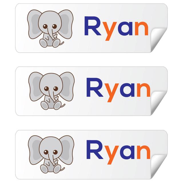 Twinkle Hands - Personalized Waterproof Labels - Elephant