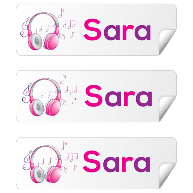 Twinkle Hands - Personalized Waterproof Labels - Headphone