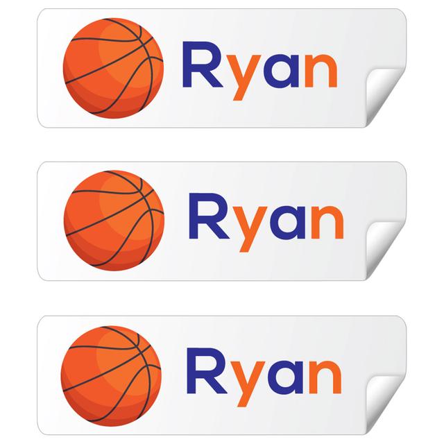 Twinkle Hands - Personalized Waterproof Labels - Basketball