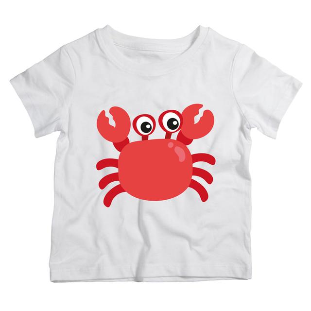 Twinkle Hands - Cute Crab T-Shirt - White